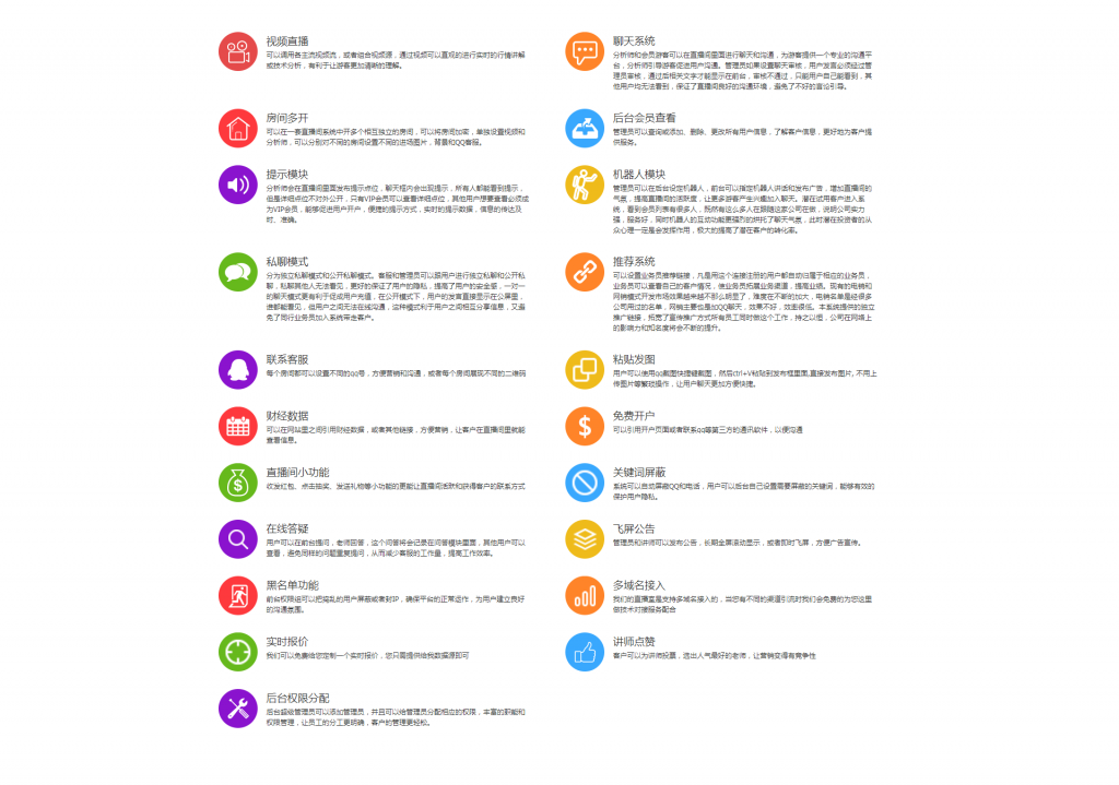 财经类直播源码/房间多开/聊天审核/喊单提醒/聊天互动插图3