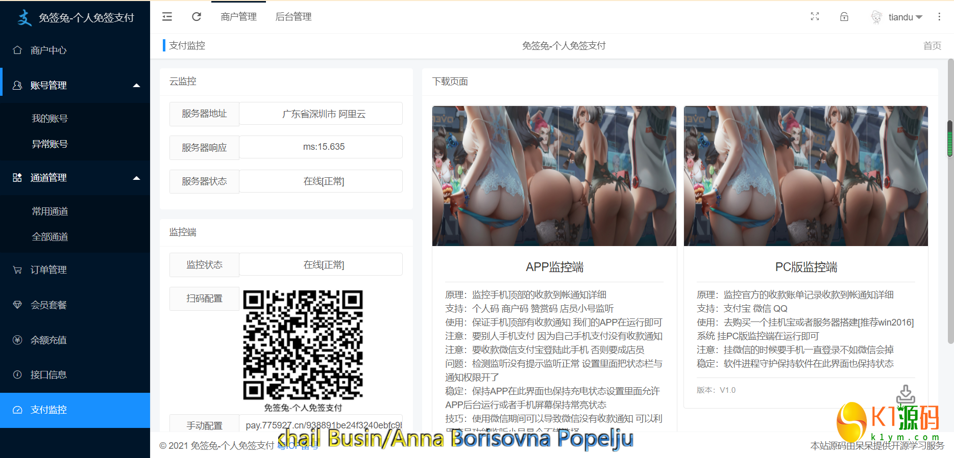 小呆2.0最新版本个人免签聚合支付系统多通道多用户免签支付系统源码插图3