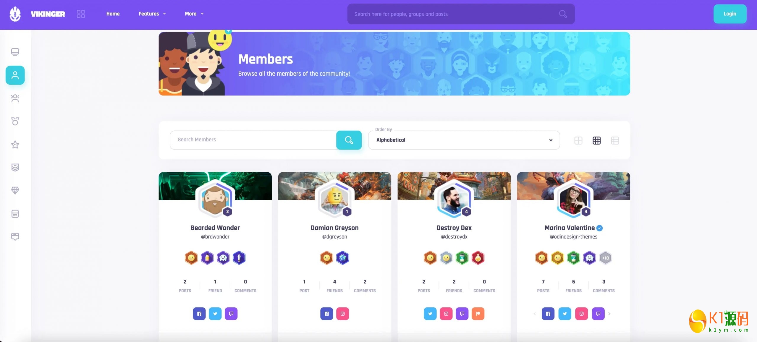 高颜值Vikinger仿推特中文汉化版主题模板源码下载插图2 高颜值Vikinger仿推特中文汉化版主题模板源码下载插图2