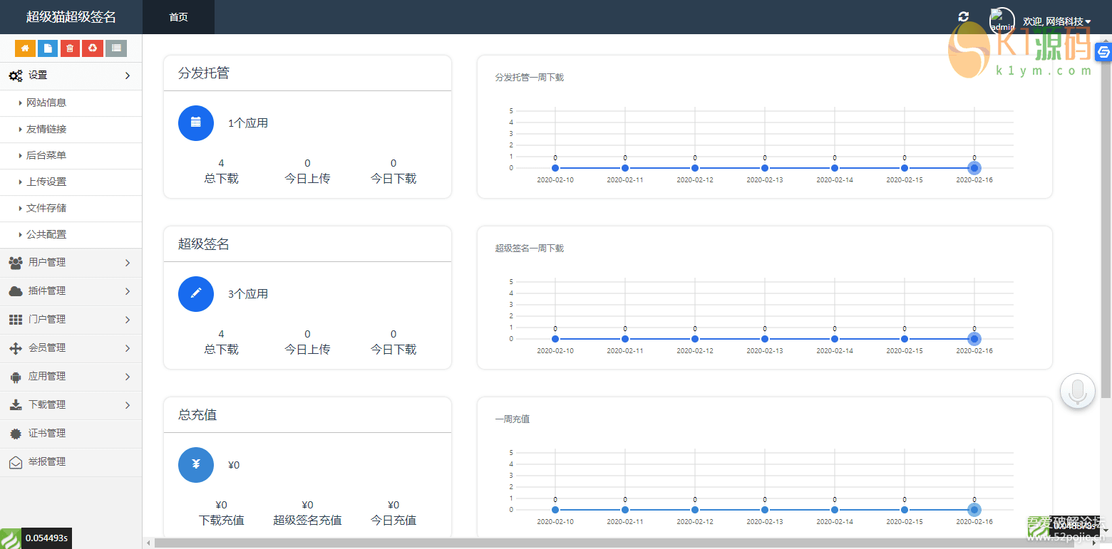 PHP超级猫超级签名分发源码 安卓苹果APP分发平台源码「分发源码」插图1