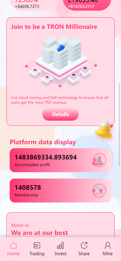 trx粉色UI多语言理财系统代码【亲测源码】插图3