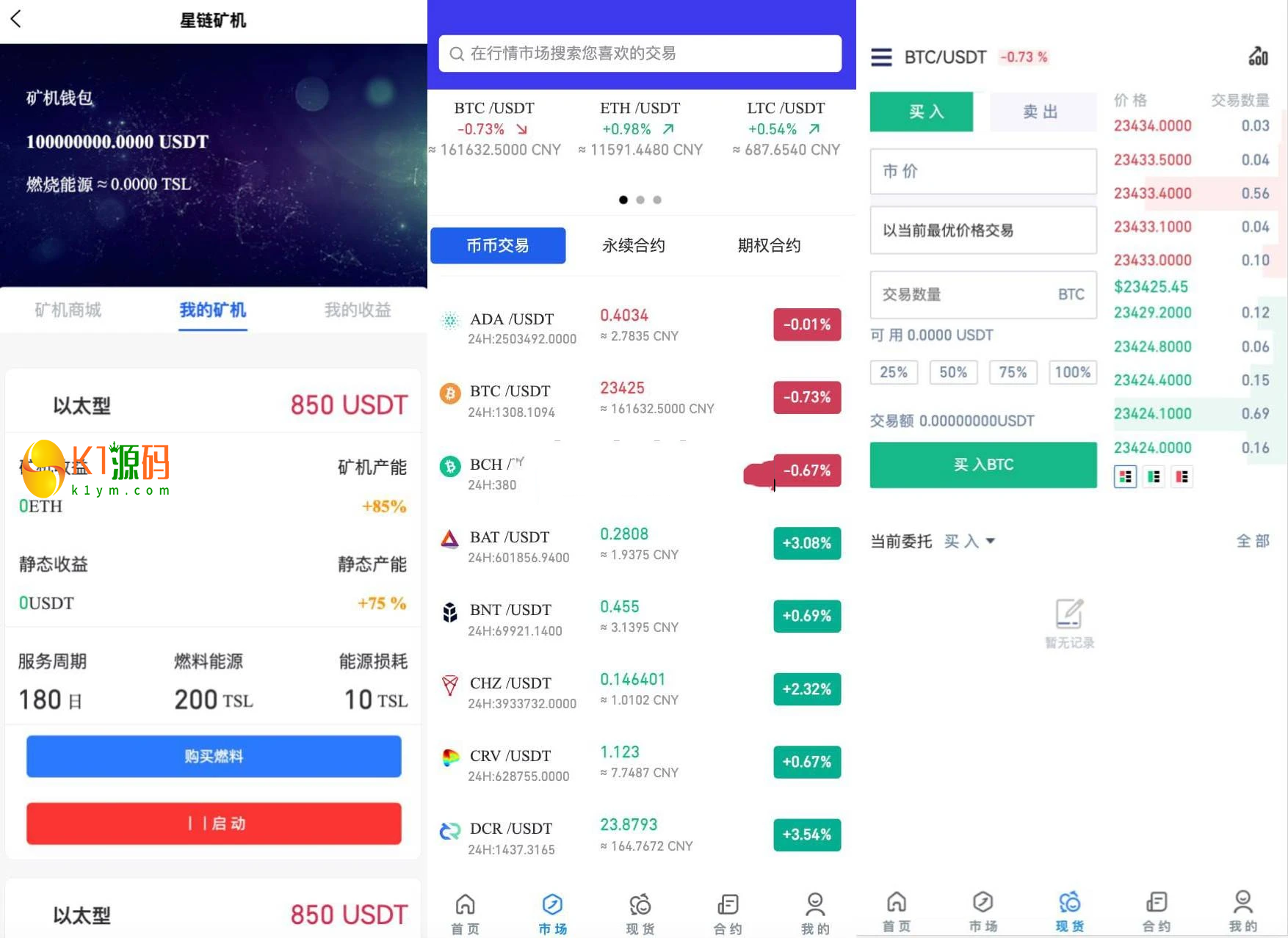 一比一火币Java超管后台代理行情PC端vue手端uniapp交易所源码插图1