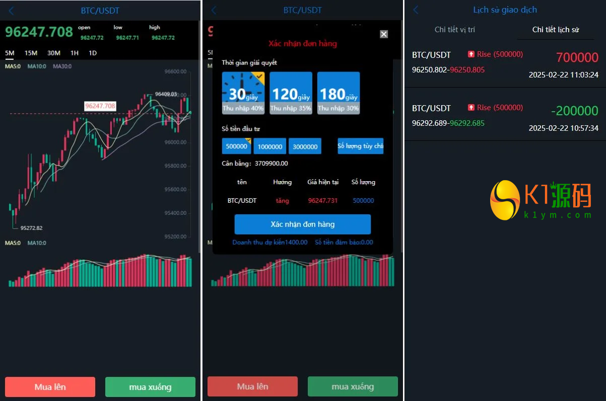 海外微盘系统/越南微交易/虚拟币秒合约交易【海外微盘时间盘源码】插图1
