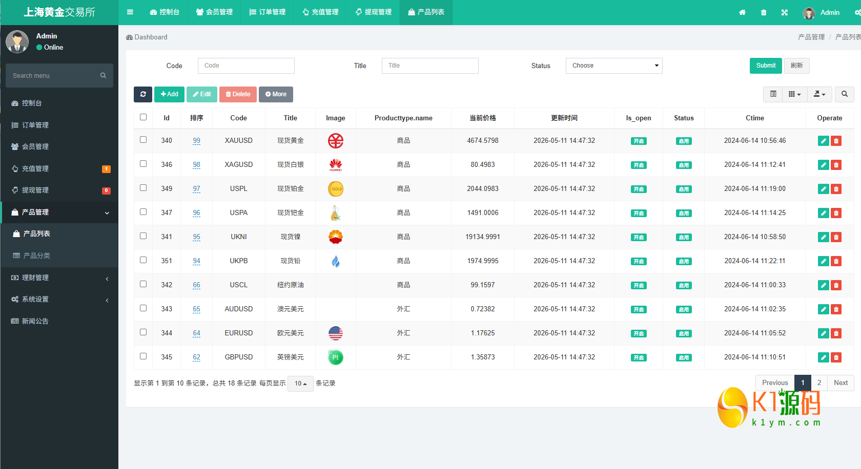 外汇微交易系统源码Uniapp+PHP 全开源秒合约时间盘智能风控理财锁仓插图19