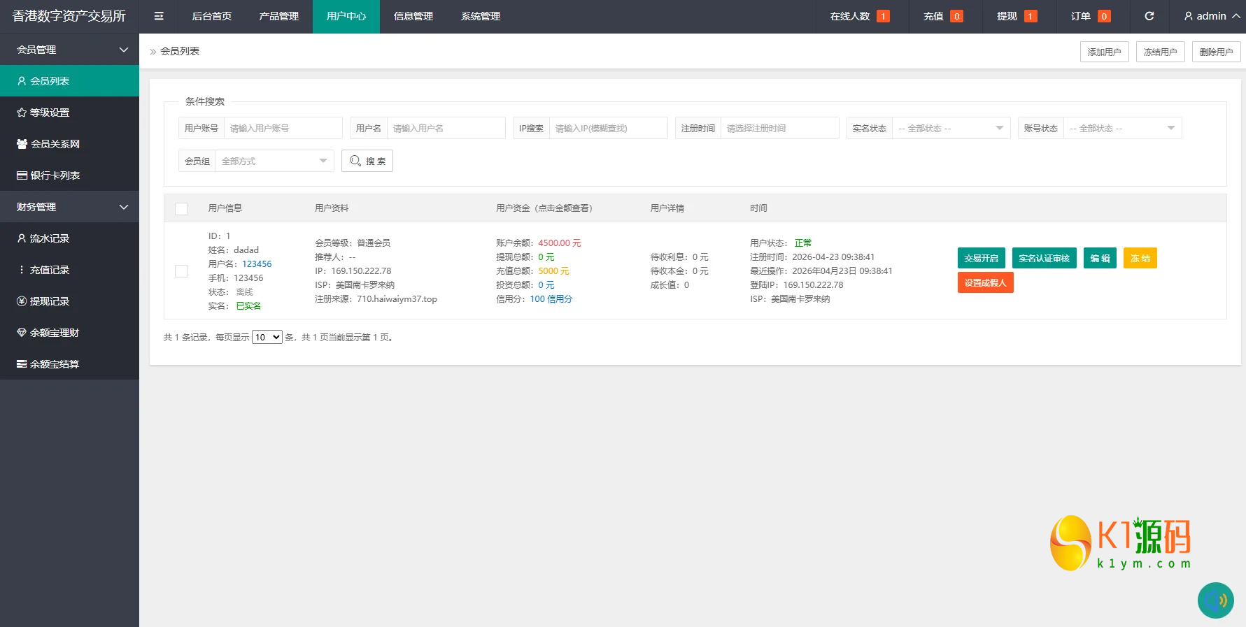 Uniapp微交易源码燃油宝能源时间盘自定义控盘+实名认证+信用分系统插图6