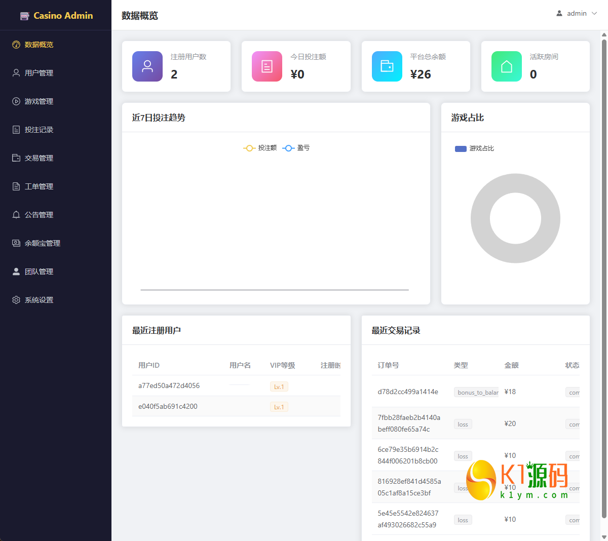 运营版/百家乐/龙虎斗/轮盘/骰子/余额宝/代理/分销/游戏大厅/开源版/源码【亲测源码】插图17