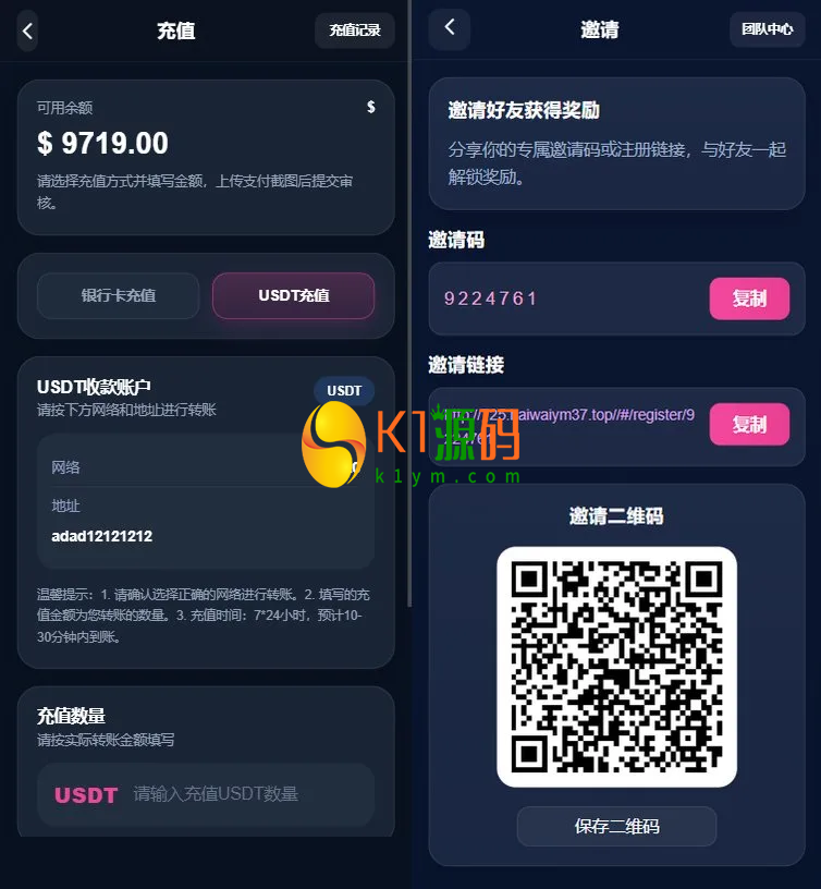 多语言视频任务系统/VIP任务/视频返利/余额宝/前端VUE插图3