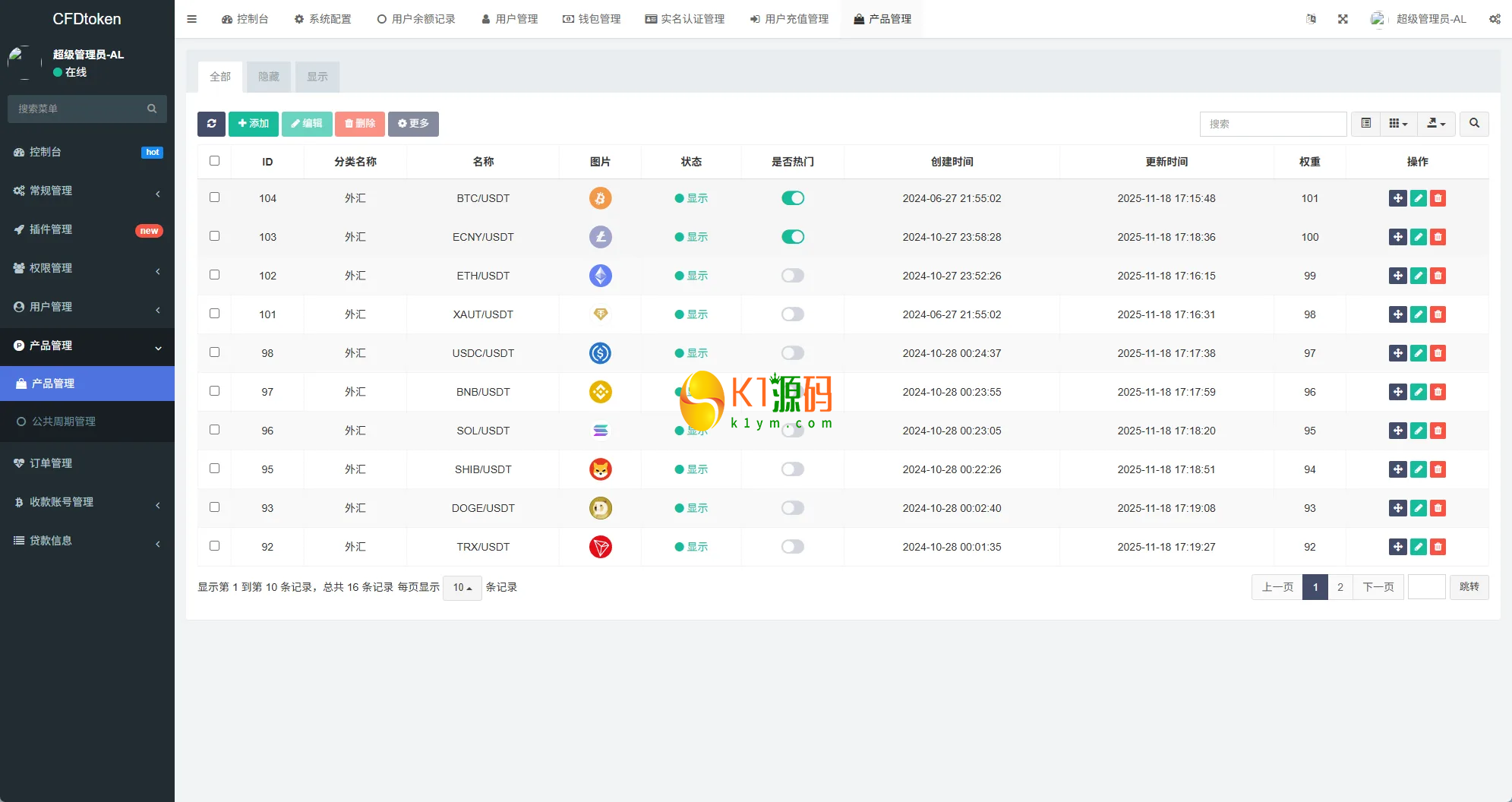VUE+FastAdmin新版海外微盘系统多语言微交易/虚拟币秒合约/时间盘源码插图10