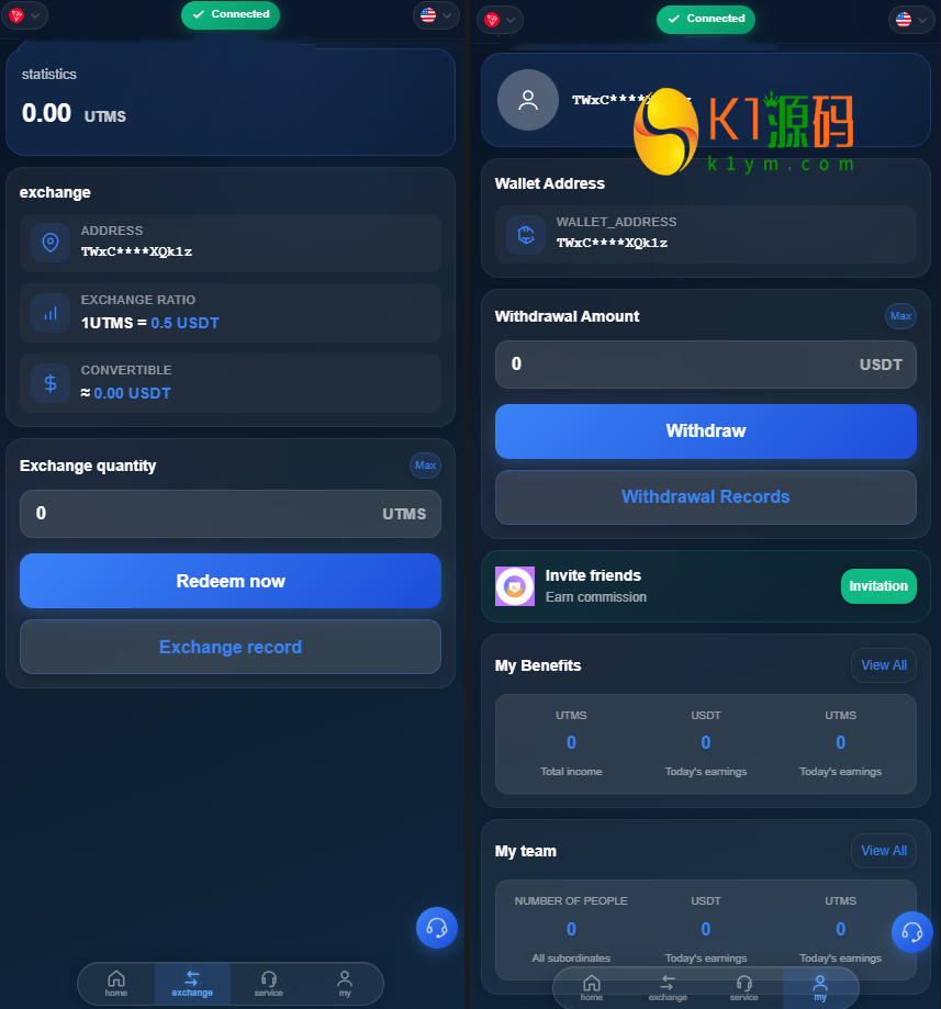 多语言dapp质押理财生息授权钱包秒U源码开源版【亲测源码】插图2