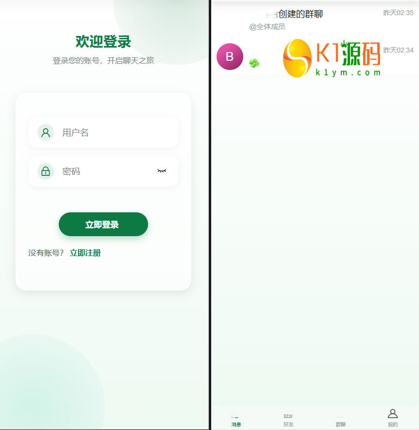 全新开源即时通讯IM源码【亲测源码】插图
