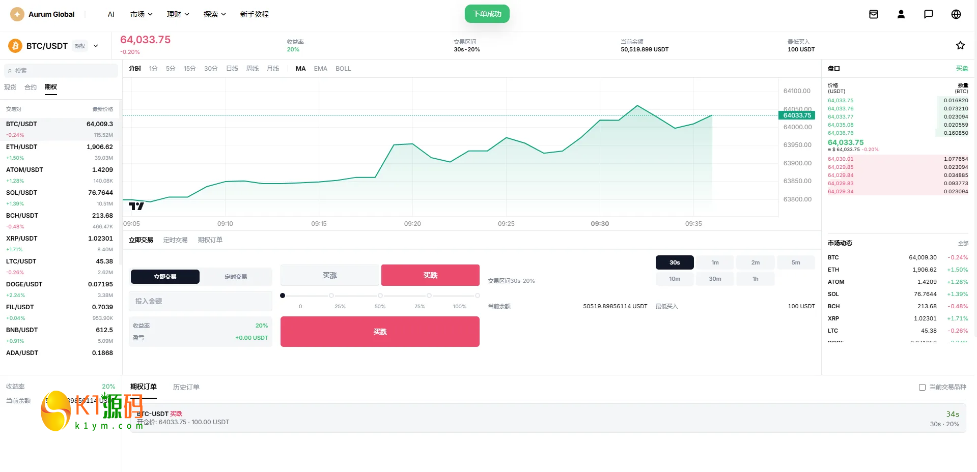 VUE+JAVA多语言综合交易所源码DAPP合约模拟账户量化跟单借贷插图5