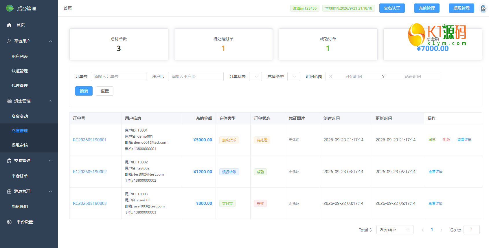 海外多语言/Java数字货币与外汇微盘交易系统/Vue3前后端分离源码【修复版】插图8