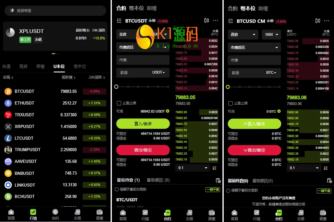 多语言JAVA交易所系统源码/前端VUE服务端JAVA/合约期权/行情控制插图1