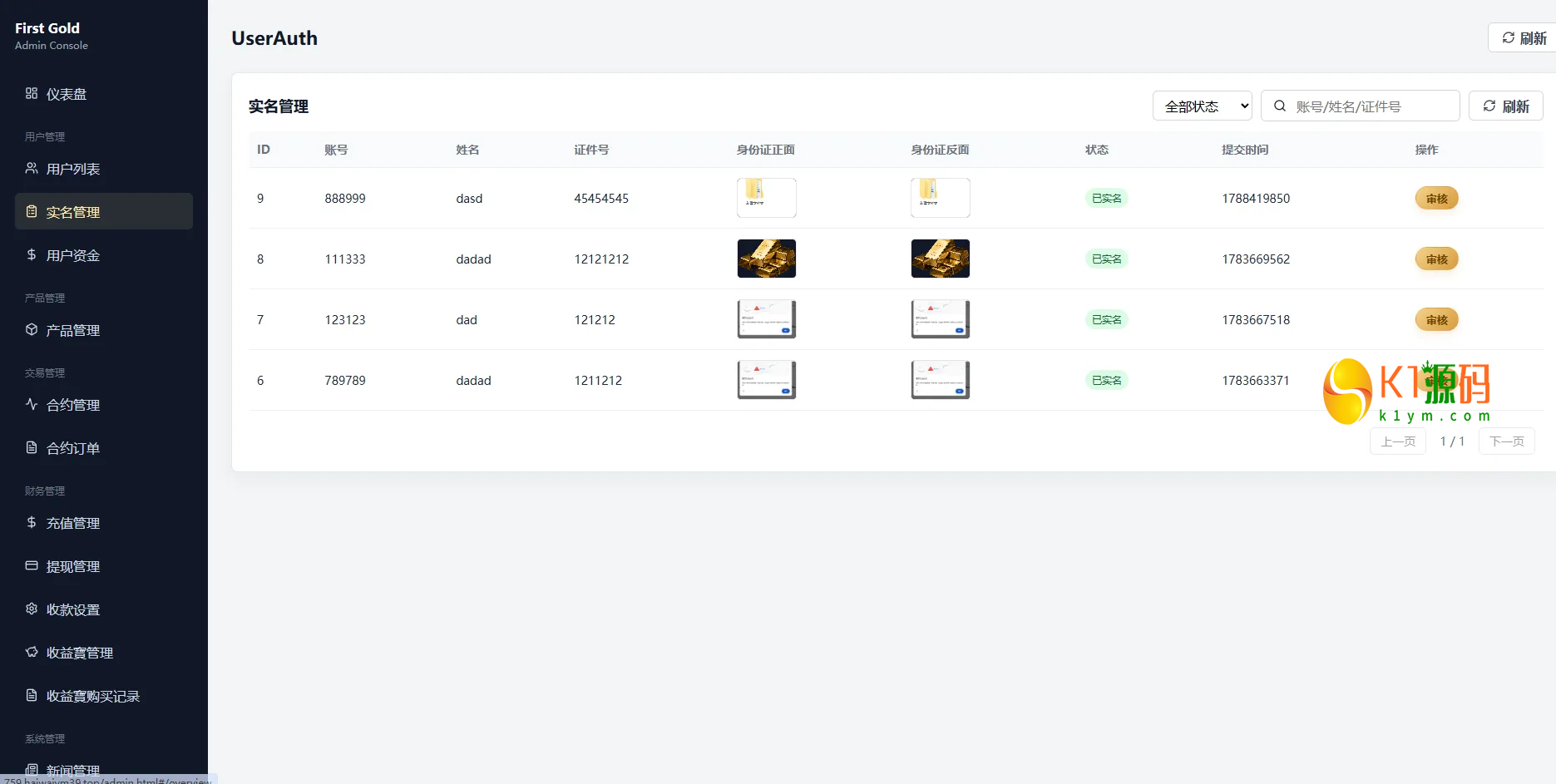海外黄金秒合约微盘系统源码/前端uniapp后台VUE/输赢控制/信用分插图7
