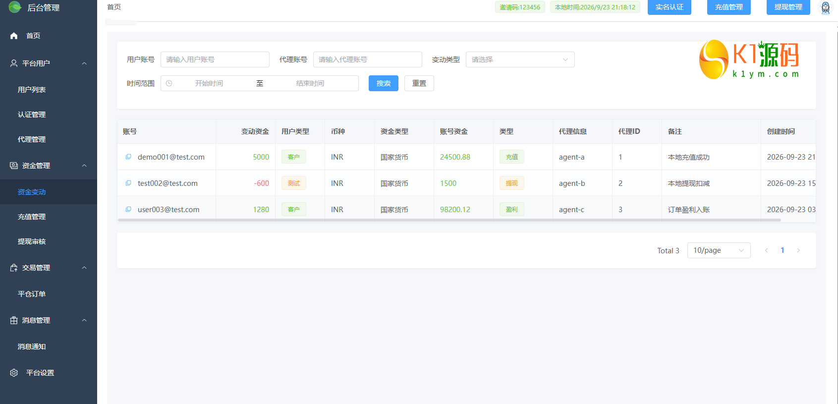 海外多语言/Java数字货币与外汇微盘交易系统/Vue3前后端分离源码【修复版】插图7