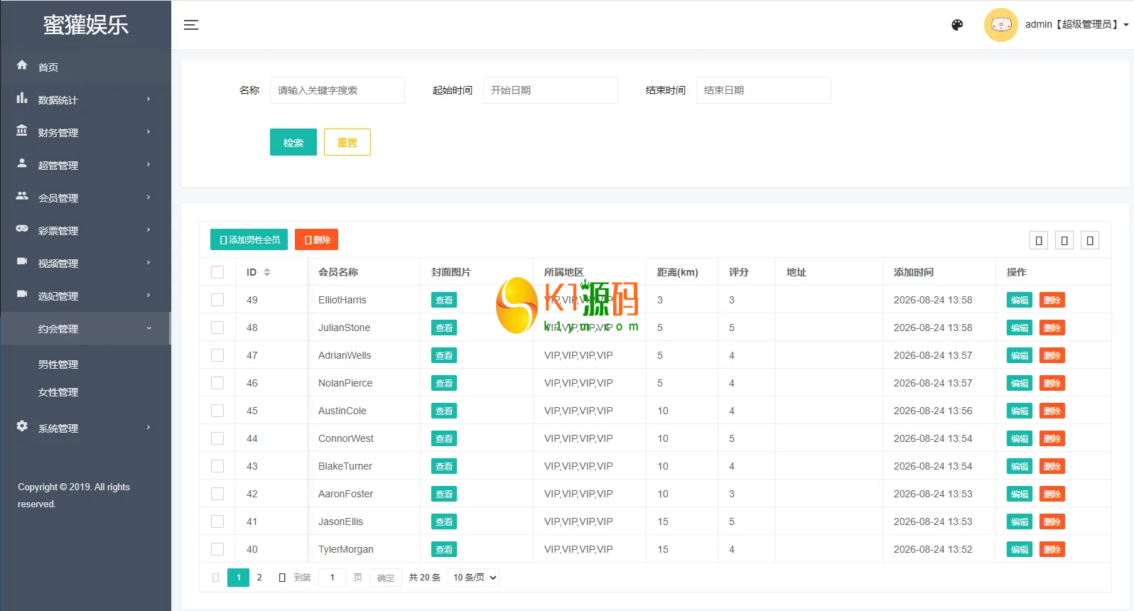 VUE多语言欧美空降系统源码/PHP后台开源/同城任务/男女信息展示插图10
