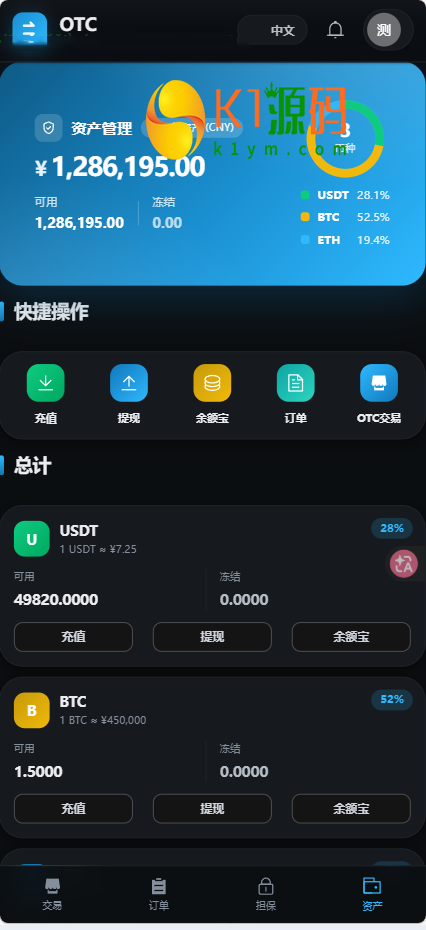 全新二开多语言OTC/余额宝/理财/担保/商家/usdt搬砖/全开源/源码【亲测源码】插图17