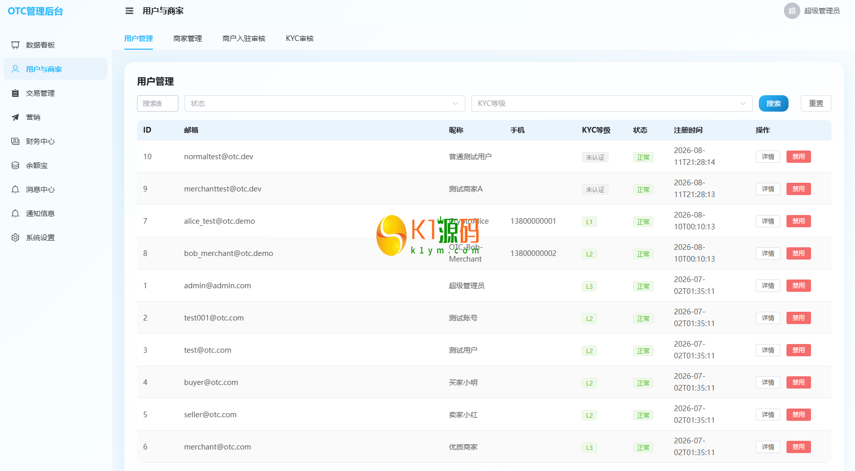 全新二开多语言OTC/余额宝/理财/担保/商家/usdt搬砖/全开源/源码【亲测源码】插图22