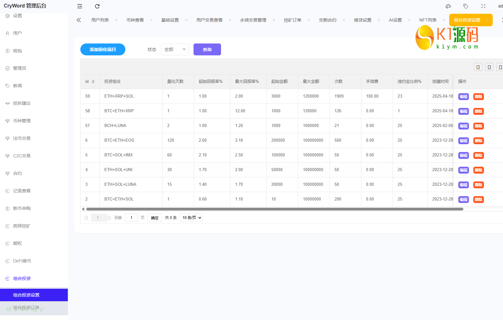 dapp多语言/ai策略量化/期权/现货/外汇/期货/虚拟币/etf/c2c/理财/交易所源码【亲测源码】插图26